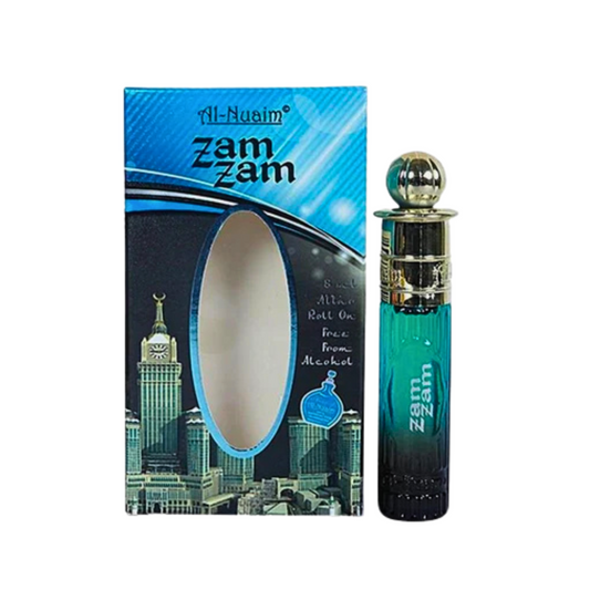 zam zam al nuaim perfume with box and 6ml product on side 