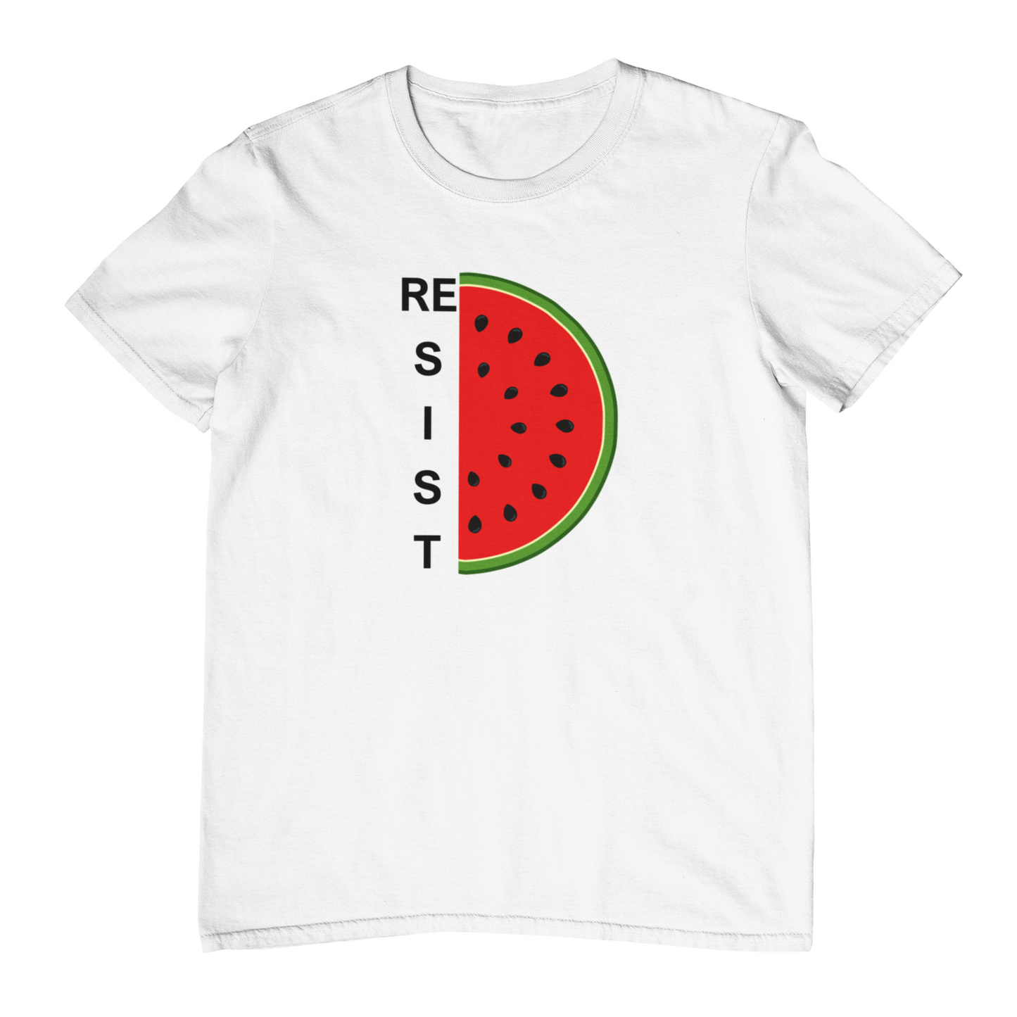 Resist Watermelon Unisex  T-Shirt -WHITE