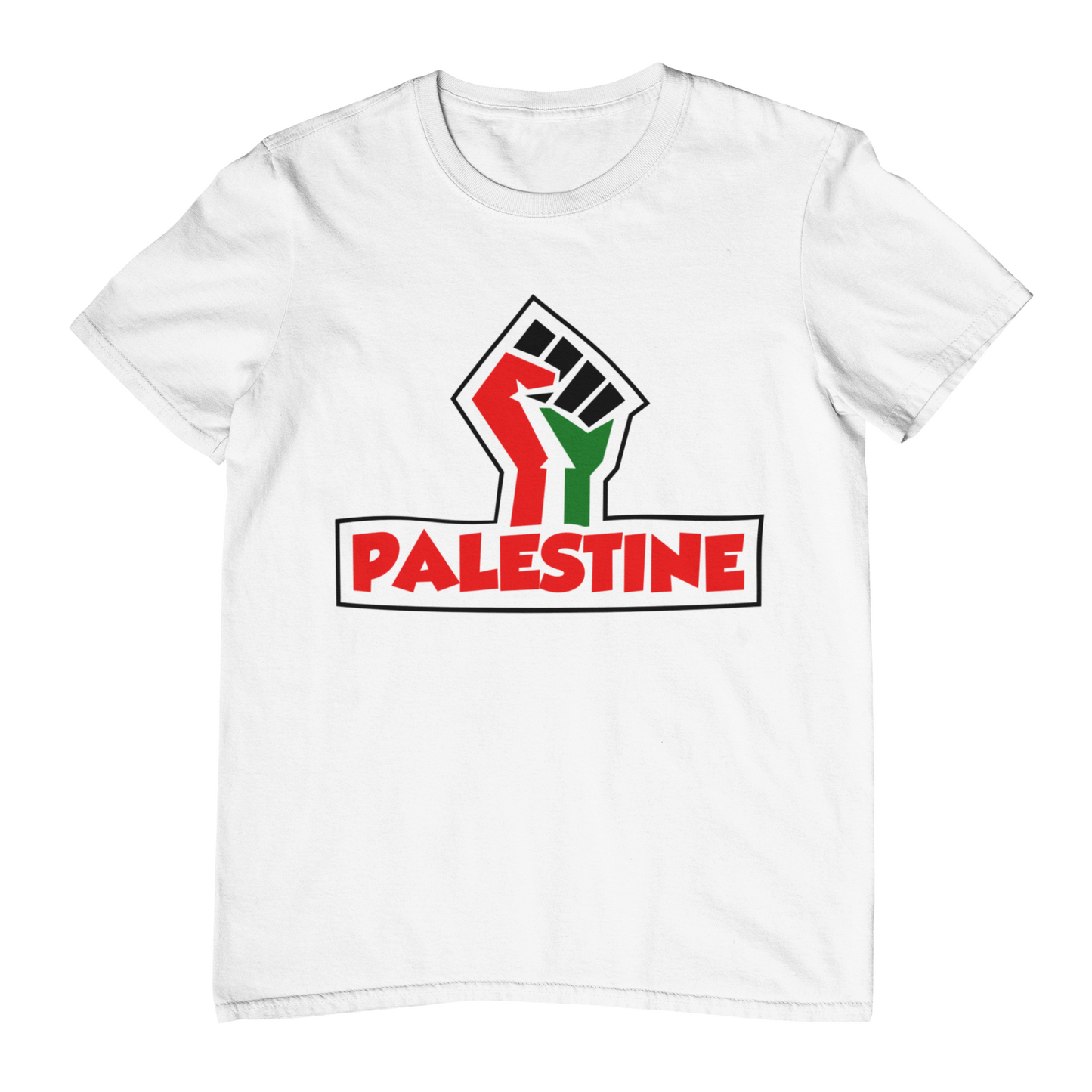 Palestine Power Unisex  T-Shirt-White